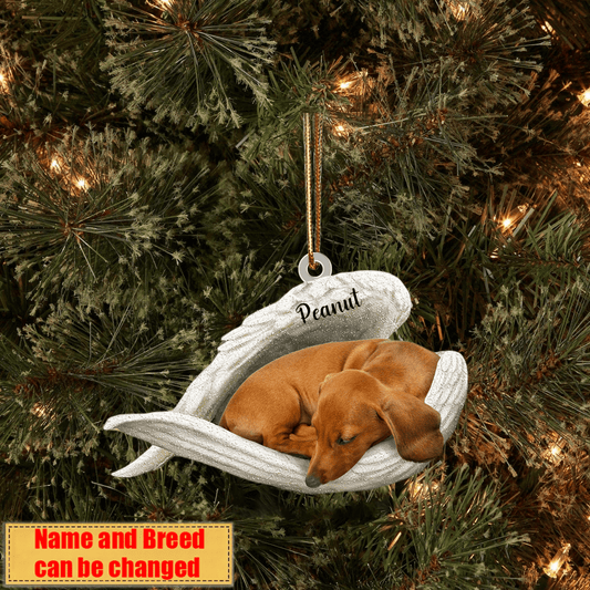 Dog Lovers - Sleeping Angel Ornament Shinefulgift® Perzonalized Acrylic