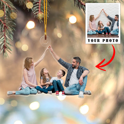 Customized Your Photo Ornament - Personalized Mica Christmas Gifts For Family Member Vq03