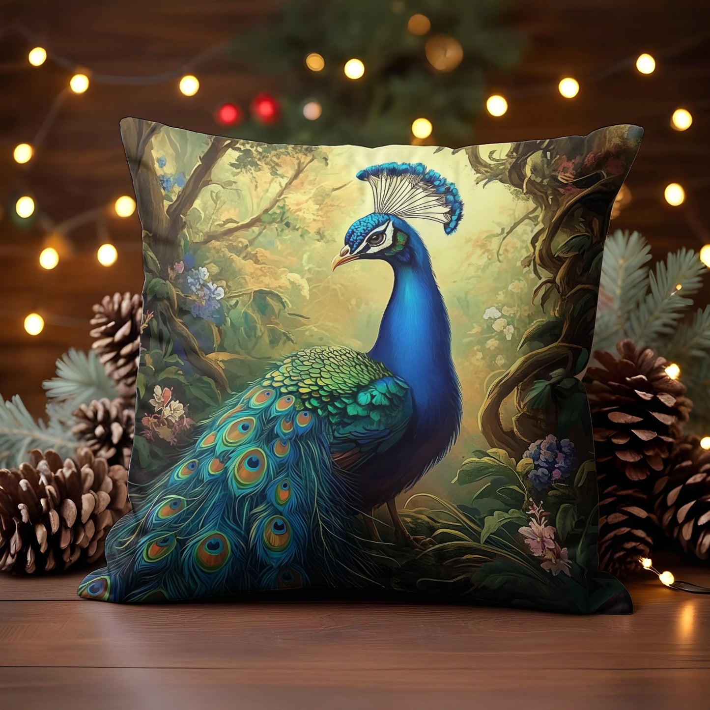 Shineful 2D Print Cushion Cover, Pillowcase, Pillows Covers - A Glimpse of Serenity in the Enchanted Forest