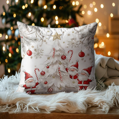 Shineful 2D Print Cushion Cover, Pillowcase, Pillows Covers - Santa's little helpers bringing the festive cheer