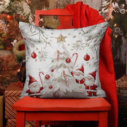 Shineful 2D Print Cushion Cover, Pillowcase, Pillows Covers - Santa's little helpers bringing the festive cheer