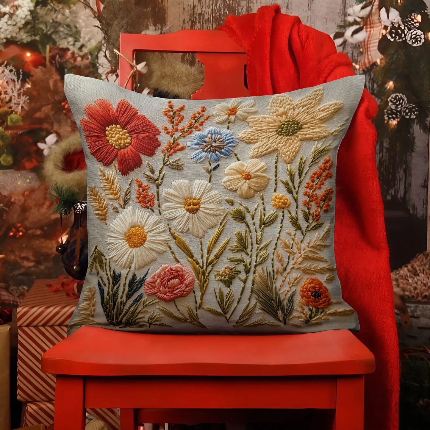 Shineful 2D Print Cushion Cover, Pillowcase, Pillows Covers - Various flowers and plants