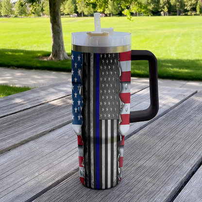 Shineful Tumbler Police American Pride Shield