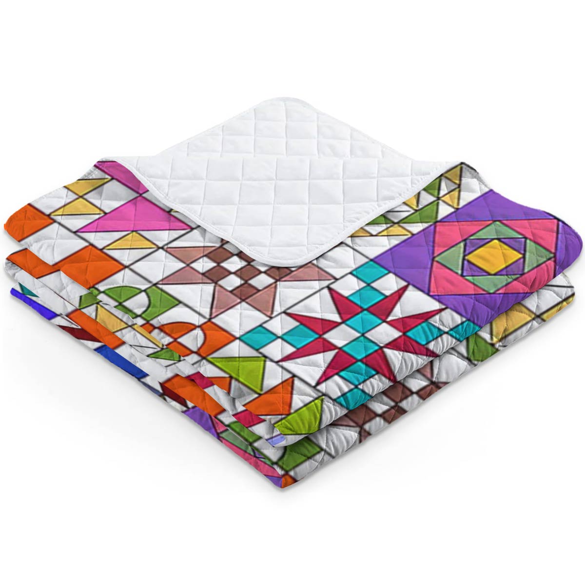 Shineful Quilt 3-Piece Set Colorful Quilting Blocks