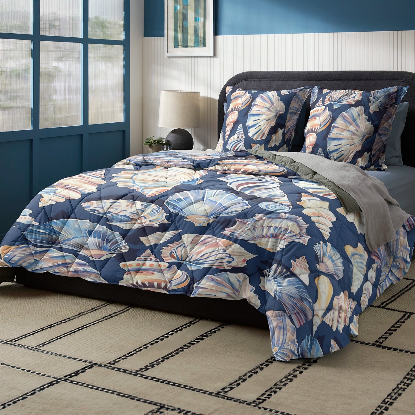 Shineful Quilt 3-Piece Set Beautiful Shell