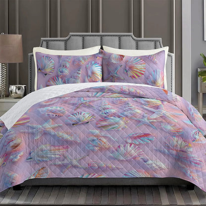 Shineful Quilt 3-Piece Set Dreamy Seashell