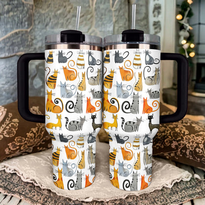 Chat Shineful Tumbler Purrfectly Playful