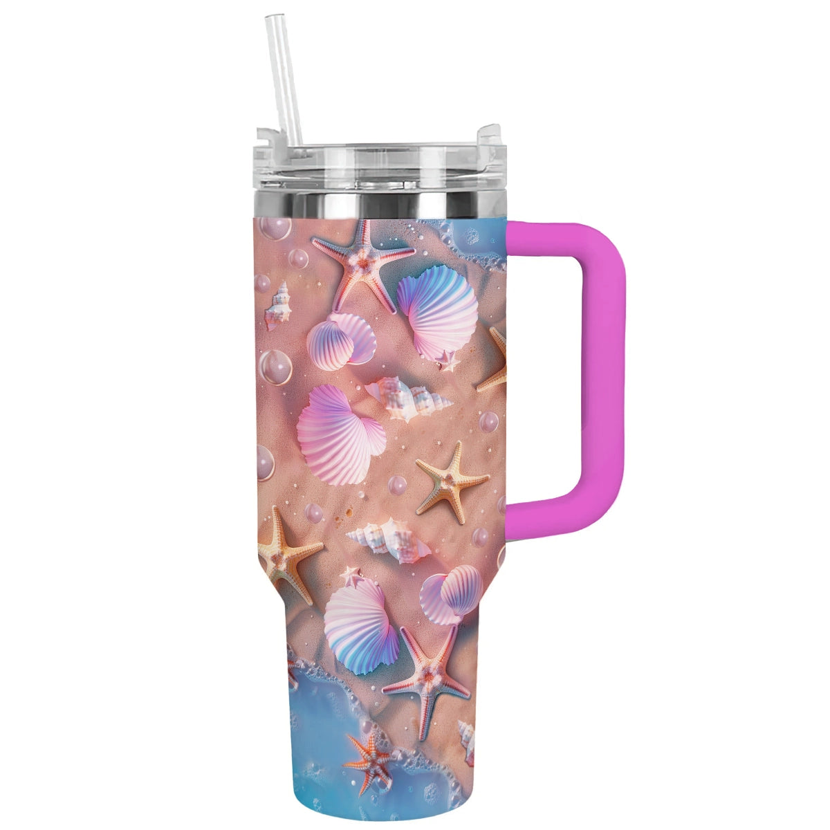 Shineful Glossy Tumbler Beach Seashell Dreams