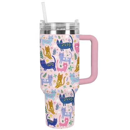 Shineful Tumbler Playful Cats