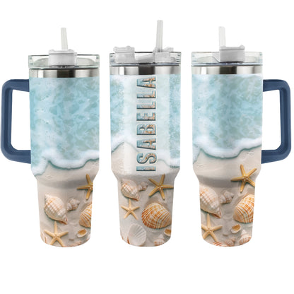 Shineful Tumbler Personalized Beach Seaside Serenity