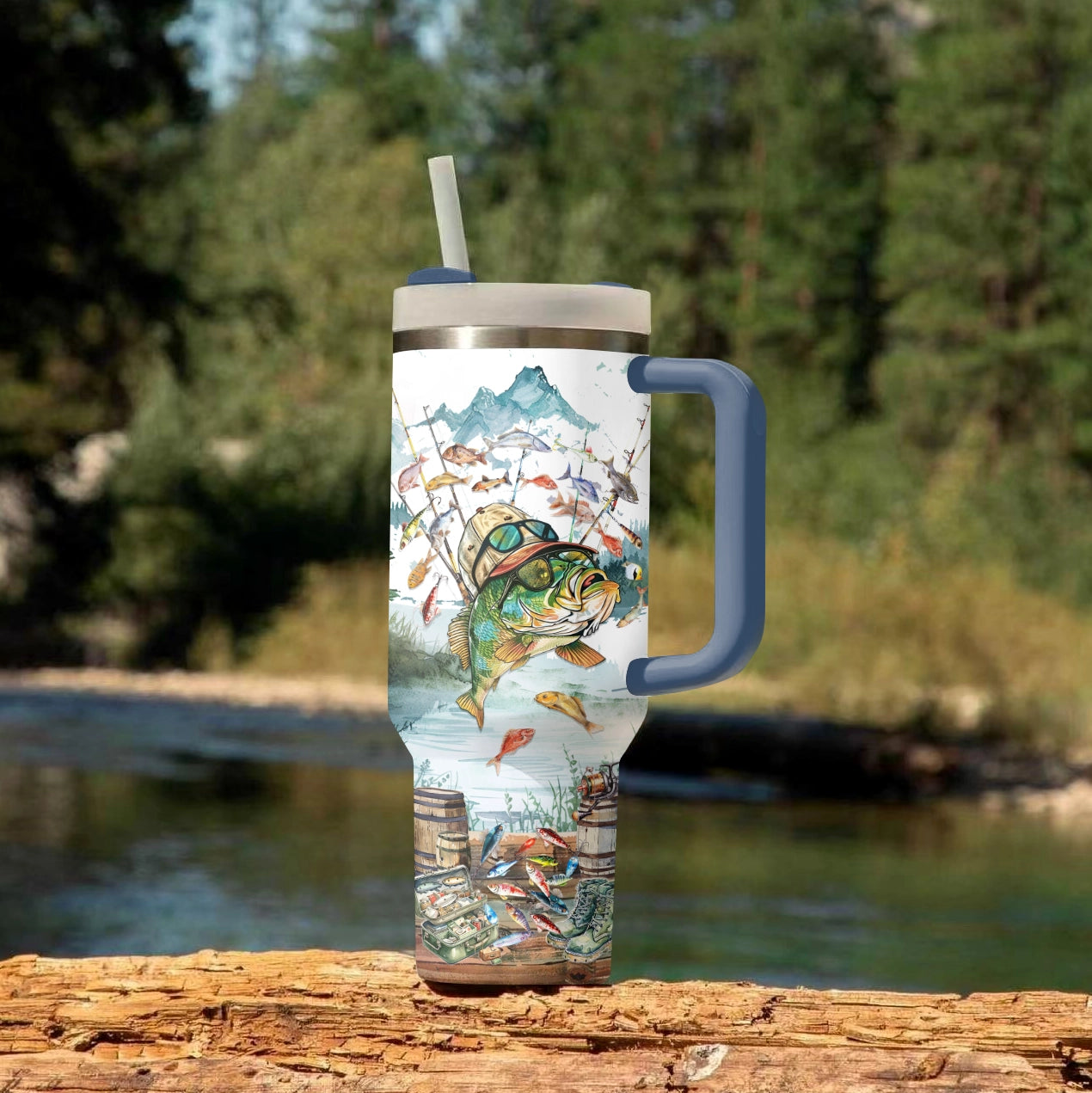 Shineful Tumbler Fishing Angler's Paradise