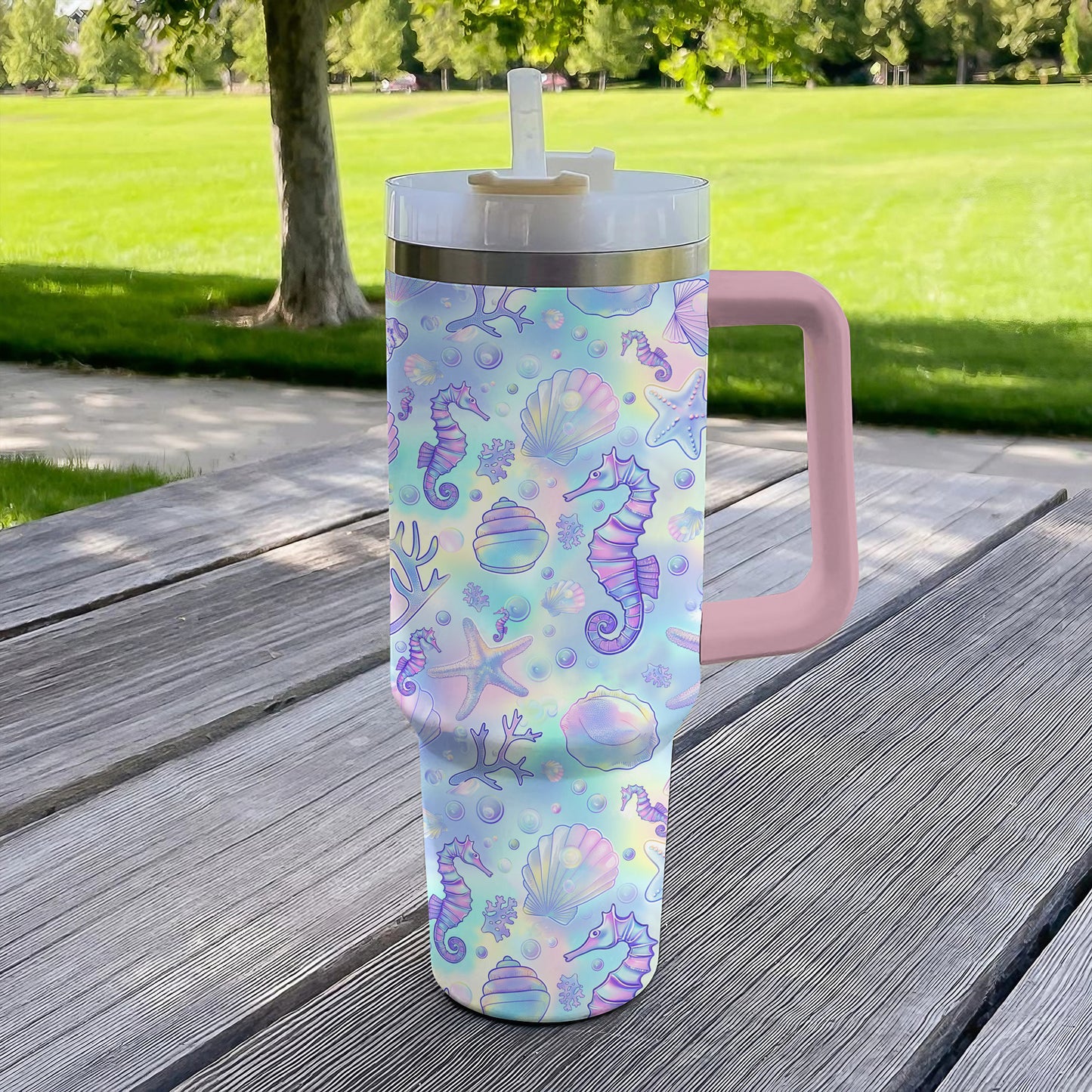 Shineful Tumbler Colorful Vibrant Beach