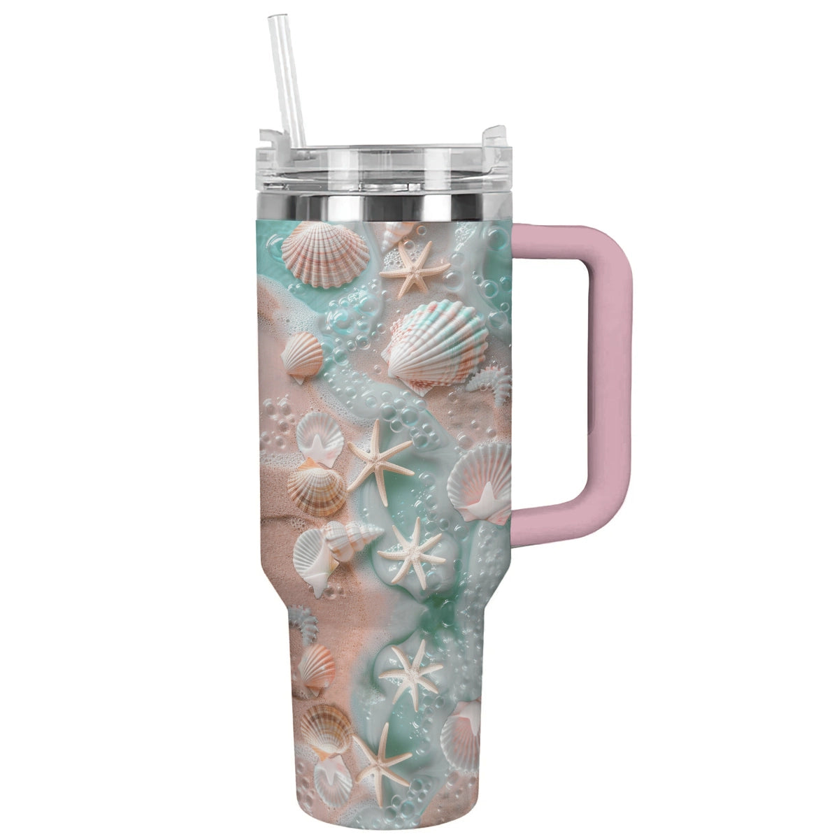 Shineful Tumbler Vibrant Seashell Beach