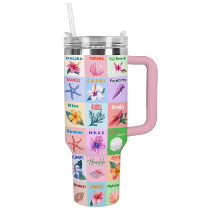 Shineful Tumbler Tropical Beach