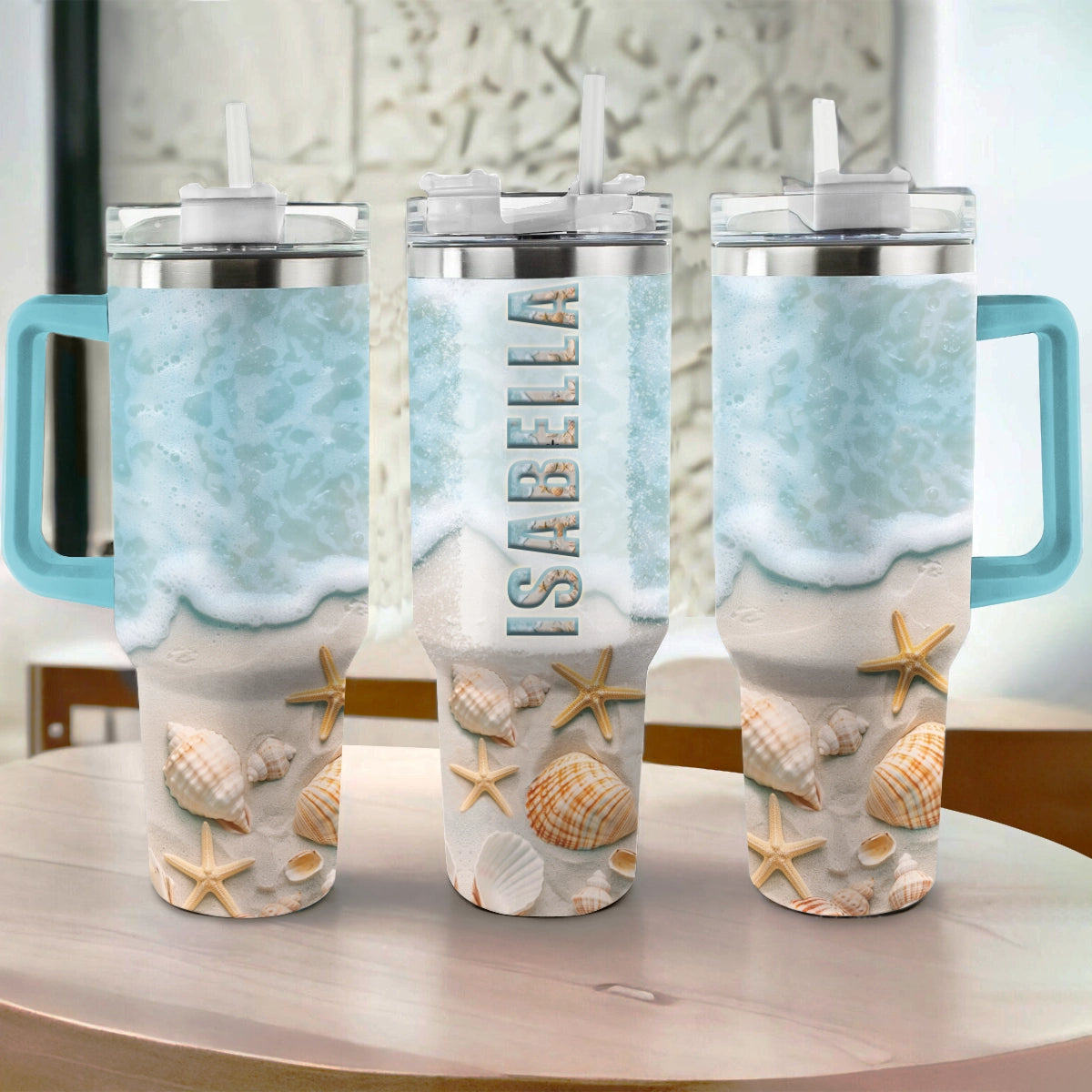 Shineful Tumbler Personalized Beach Seaside Serenity