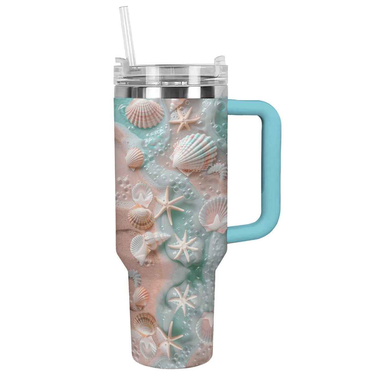 Shineful Tumbler Vibrant Seashell Beach