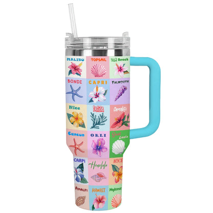 Shineful Tumbler Tropical Beach