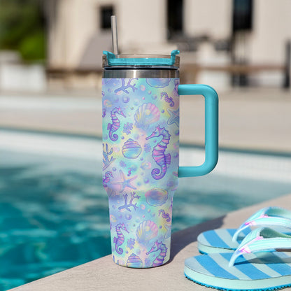 Shineful Tumbler Colorful Vibrant Beach