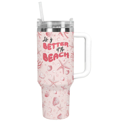 Shineful Tumbler Light Pink Beach