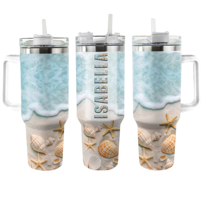 Shineful Tumbler Personalized Beach Seaside Serenity