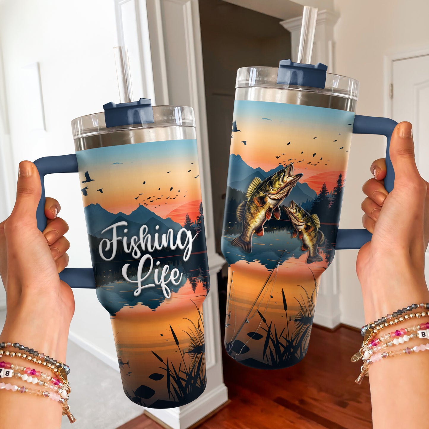 Shineful Tumbler Beautiful Fishing Life