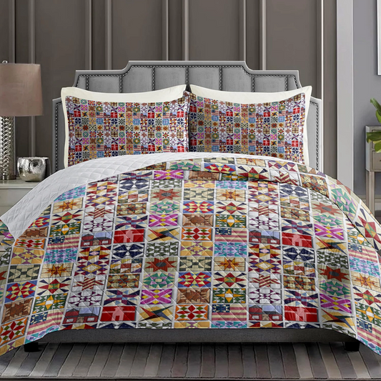 Ensemble de 3 blocs de courtepointe Shineful Quilt 