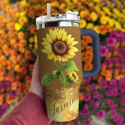 Shineful Tumbler Sunflower Pesonalized Proud Tl10 40Oz