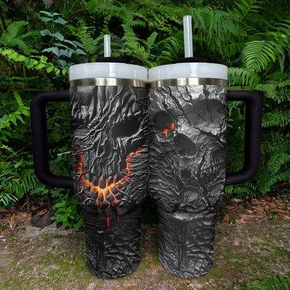 Shineful Tumbler Broken Fire Skull