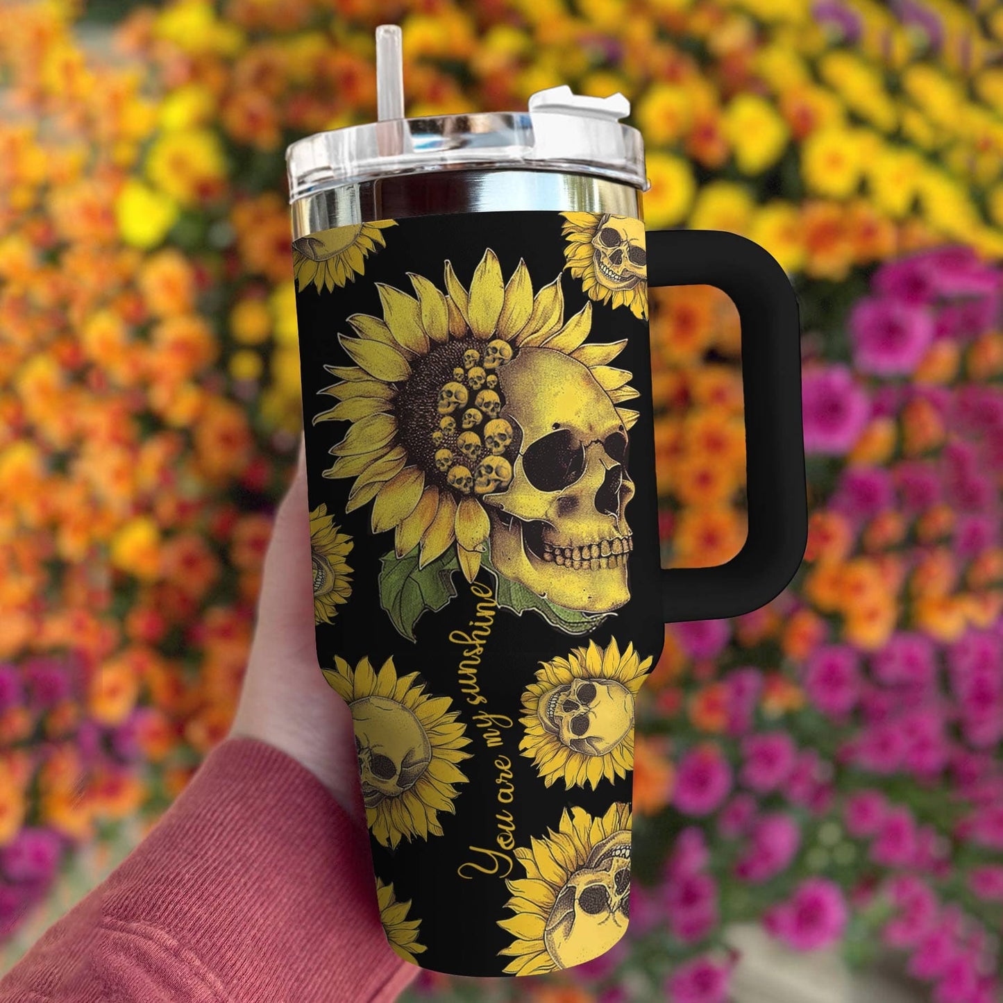 Skull Personalized 40 Oz Shineful™ Tumbler You Are My Sunshine Tl10 40Oz