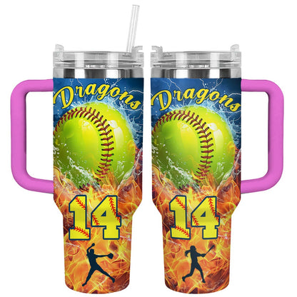 Shineful Personalized Tumbler Strength Fire