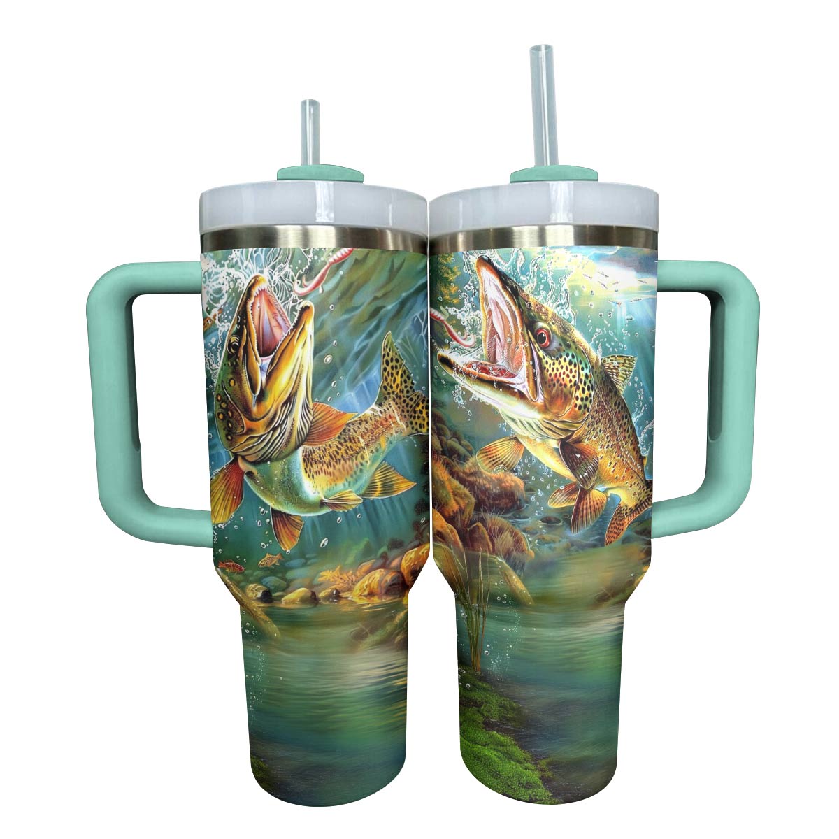 Shineful Tumbler Personalized Elegant Trout