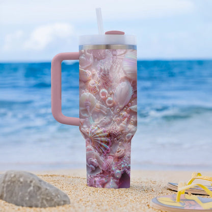 Shineful Tumbler Seashell Enchanted Serenity