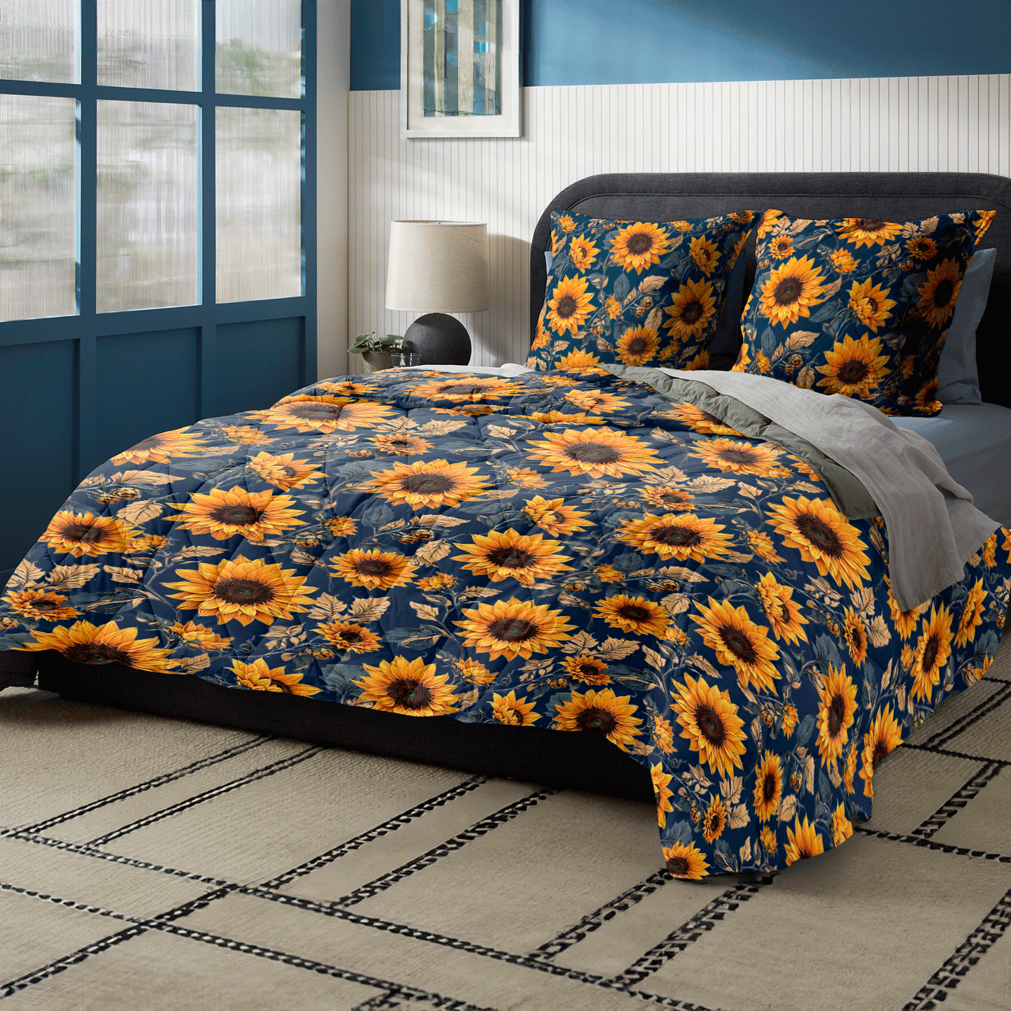 Shineful Quilt 3-Piece Set Serene Sunflower TH7