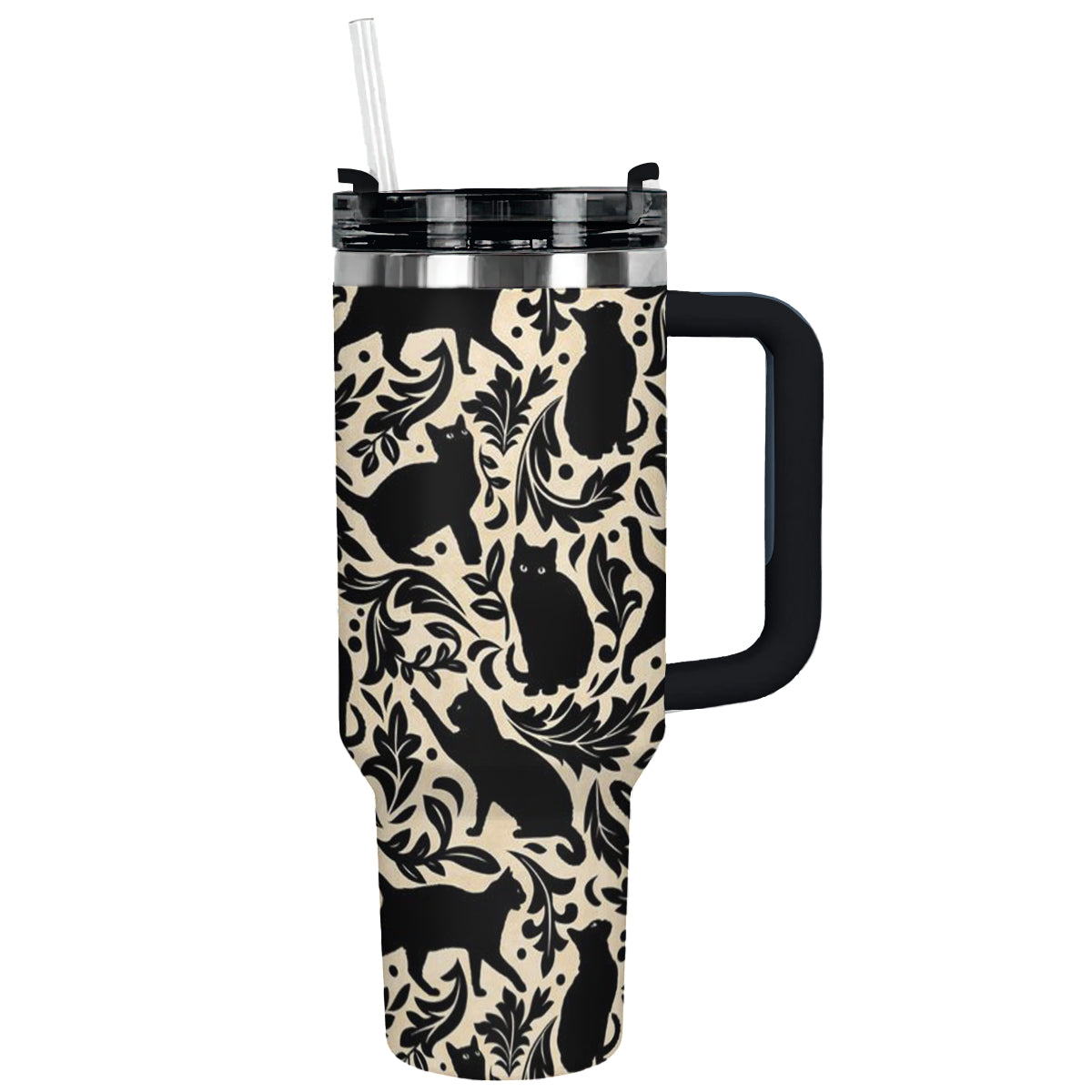 Shineful Tumbler Black Cat Silhouettes