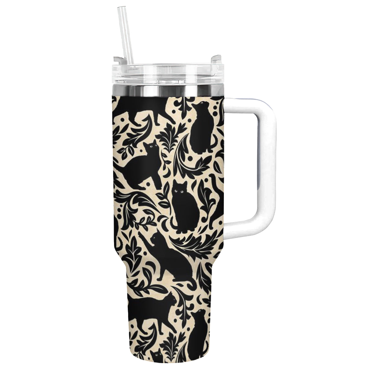 Shineful Tumbler Black Cat Silhouettes