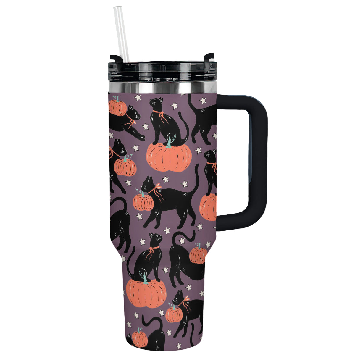 Shineful Tumbler Spooky Cat Pumpkin