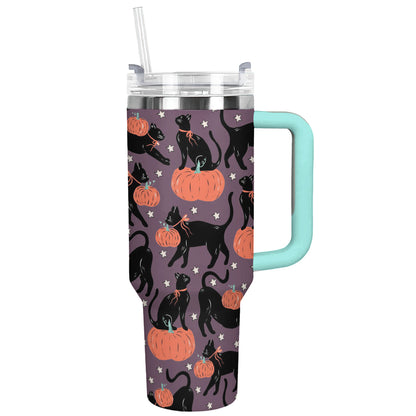 Shineful Tumbler Spooky Cat Pumpkin