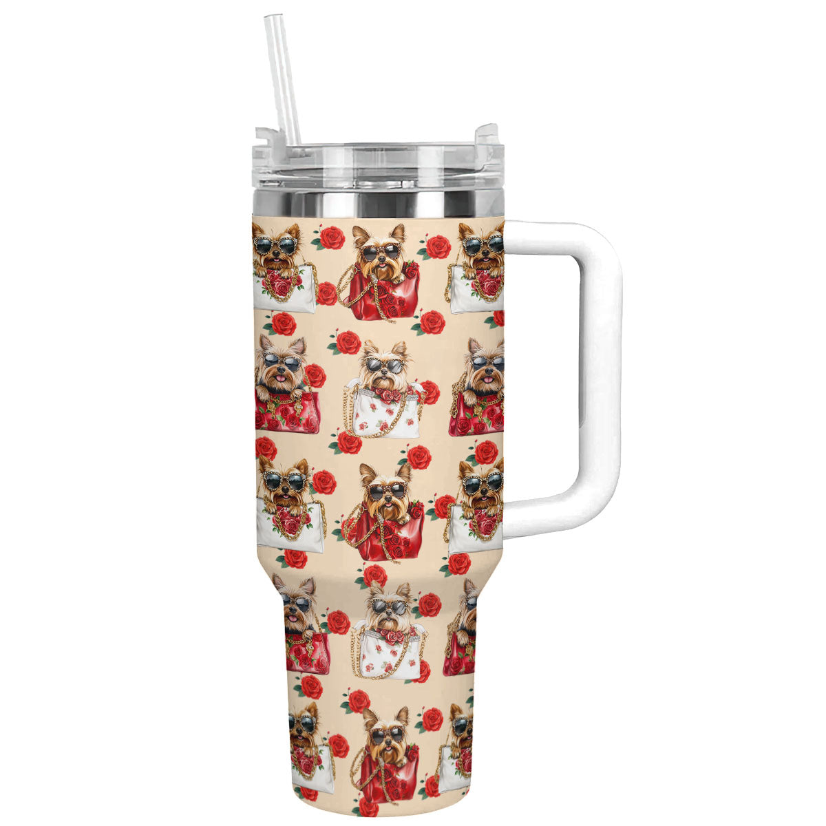 Shineful Tumbler Yorkie Rose Royale