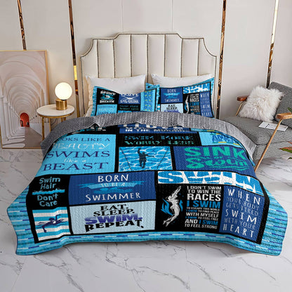 Shineful All Season Quilt 3-teiliges Set Schwimmen mit Ihrem Herzen