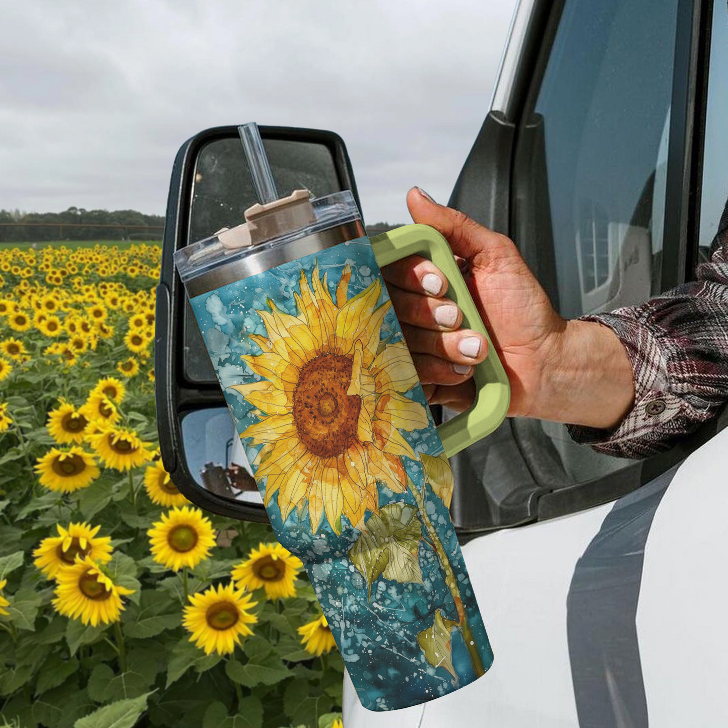 Verre brillant Tournesol doré Artful Sunburst