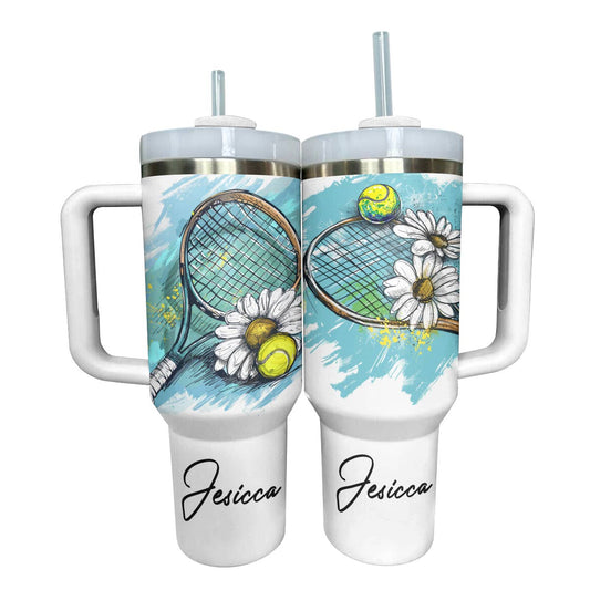 Shineful Personalized Tumbler Live Love Tennis