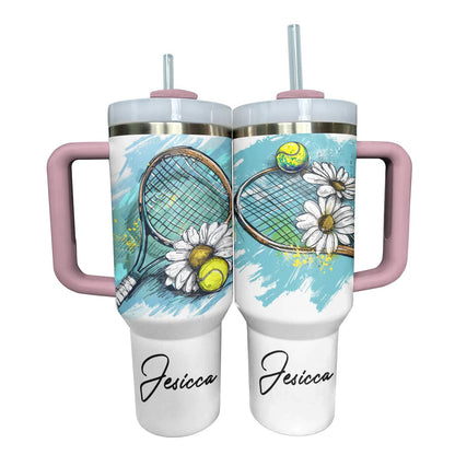 Shineful Personalized Tumbler Live Love Tennis