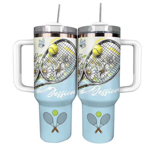 Shineful Personalized Tumbler Hope Love Tennis