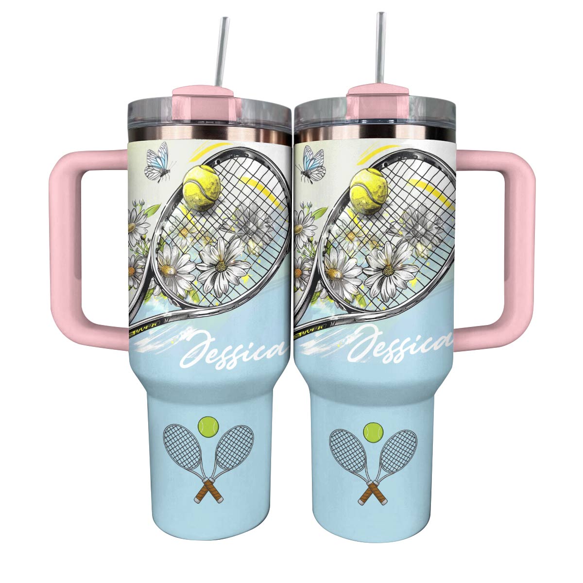 Shineful Personalized Tumbler Hope Love Tennis