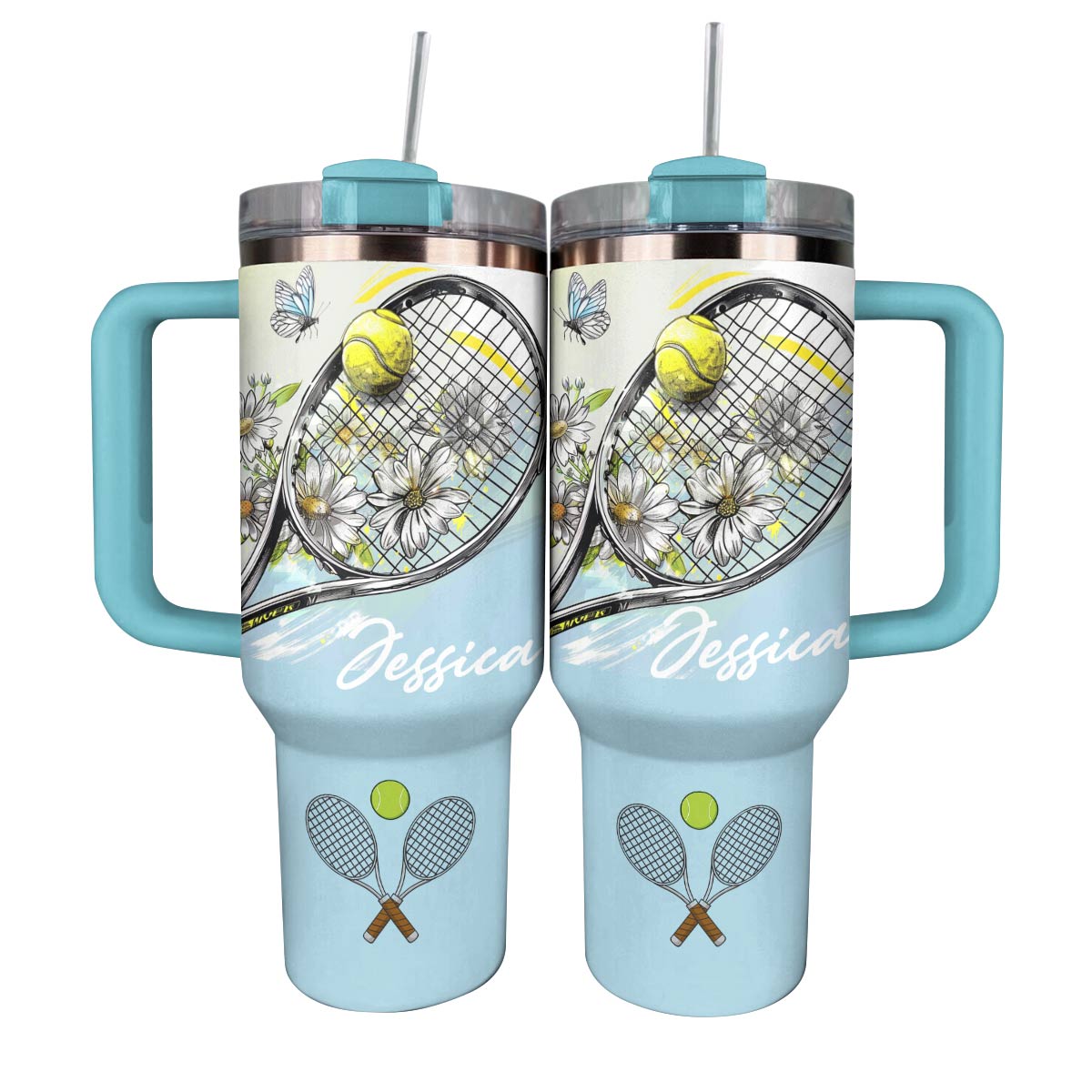 Shineful Personalized Tumbler Hope Love Tennis