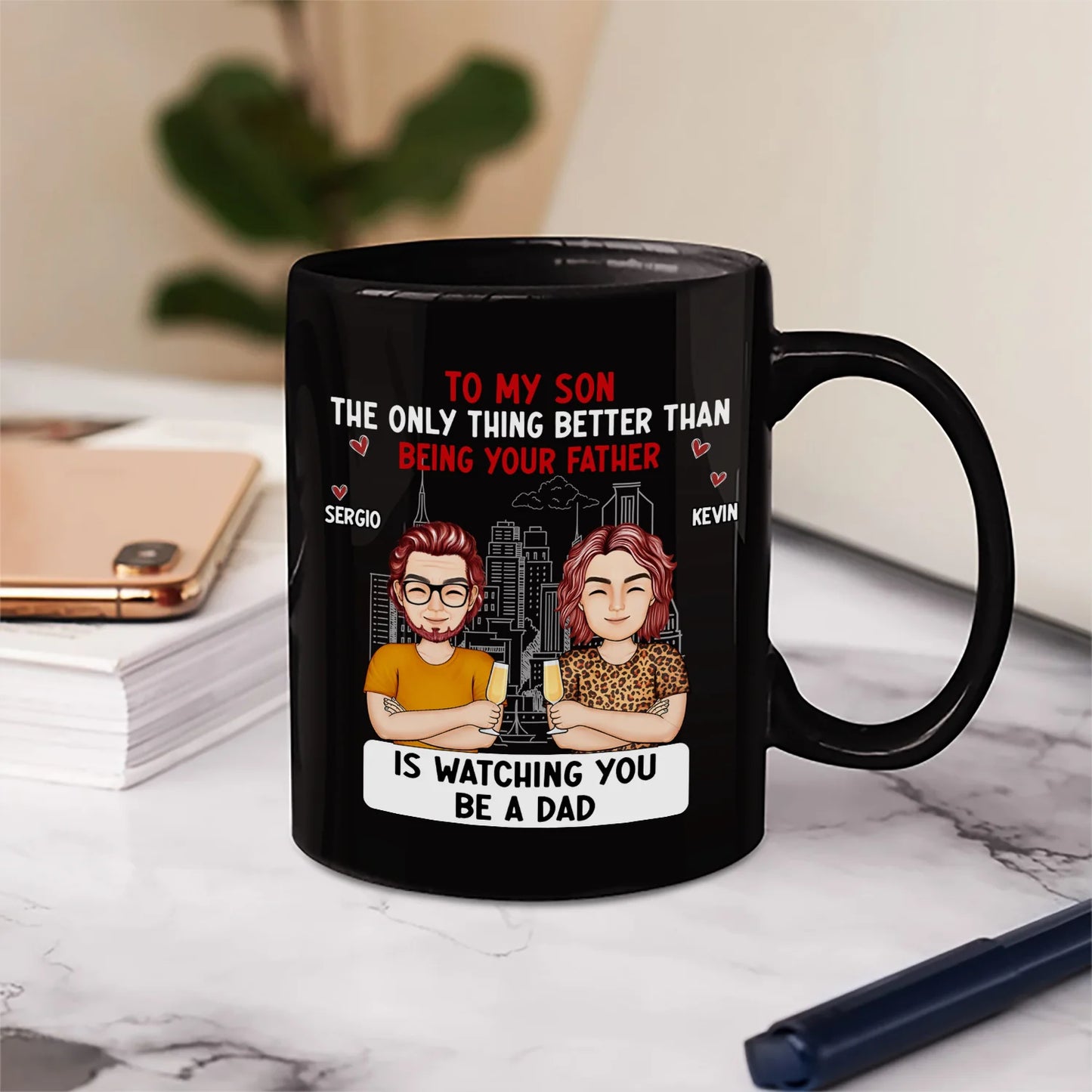 Shineful Cartoon Better Than Being Your Mother Father Personalized Mug