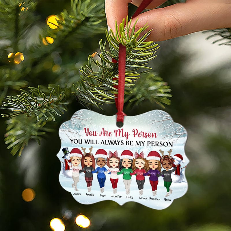 Work Made Us Colleagues - Christmas Gift For Co-Worker Personalized Custom Aluminium Ornament