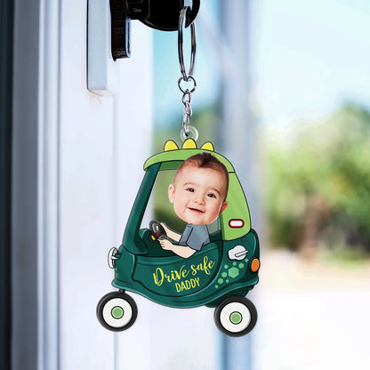 Shineful Acrylic Keychain Custom Photo Drive Safe Daddy