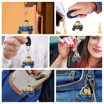 Shineful Acrylic Keychain Custom Photo Drive Safe Daddy