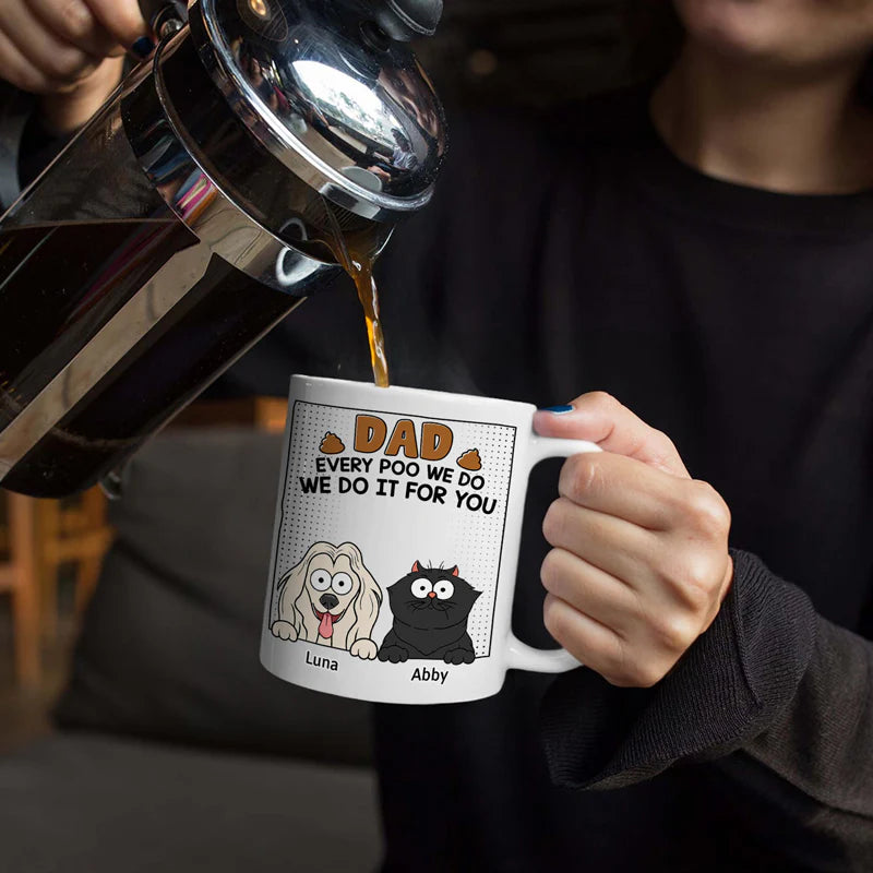 Shiny Dad - Jeder Haufen, den ich mache - personalisierte Tasse